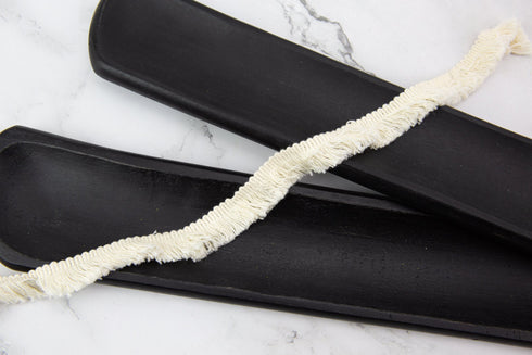 Ecru Cotton Fringe Trim 0.75 inches width x 5 yards